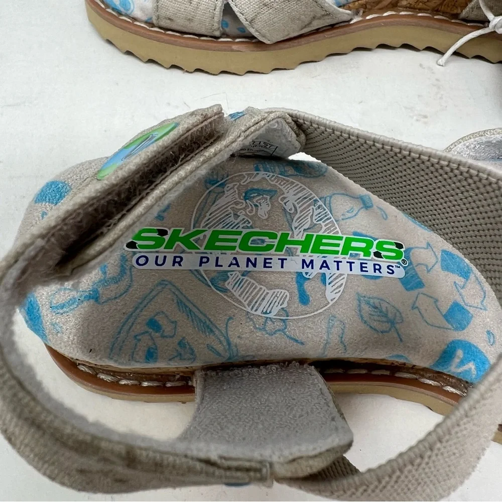 Skechers Desert Kiss Eco Sweetie Kids Sandals Size 11 Beige NWT Comfort